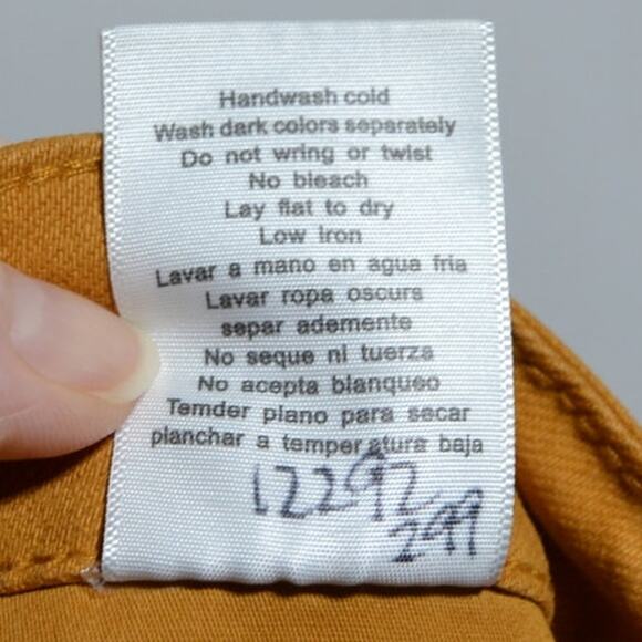 Judy Blue Flare Leg Garment Dyed Marigold Glow Jeans Size 24W - Picture 9 of 9